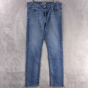 S.M.N Denim Jeans Mens Size 36x32 Blue Medium Wash The Finn Tapered Slim Stretch
